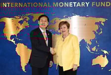 구윤철 부총리 만난 IMF 총재 "한국, 충분한 재정여력 갖춰"