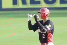 [포토] 박민, 추격의 1타점 2루타