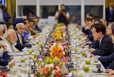 54개 기업·단체 이끌고 간 李 대통령, 오찬 파격 초청한 모디 총리