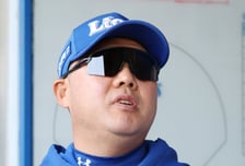 [포토] 박진만 감독 '김영웅이 돌아오면...'