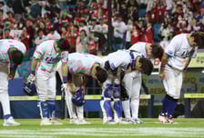 [포토] 강민호 '내일은 이길게요'