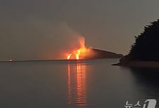 서산 조도서 발생한 산불…약 5시간 만에 주불 진화