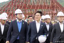 여수세계섬박람회 현장 점검...'송곳 질문' 퍼부은 김민석[현장+]