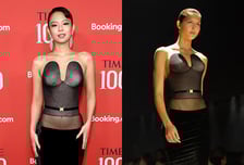 제니, 과감한 시스루 패션…가슴 강조한 뷔스티에 '눈길'