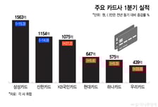 1분기 카드사 경쟁 치열… 3등 탈환 KB국민, 신한과 격차 79억
