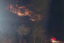 영월 무릉도원면서 야간 산불…헬기 못 떠 지상 진화 중
