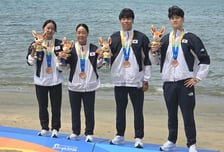 韓 수영 첫 메달 나왔다! 오픈워터스위밍, 아시아비치경기대회 혼성 단체전 동메달