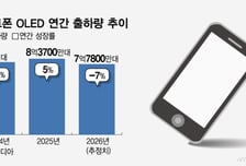 원가급등에 폰 시장 '흔들' OLED 패널 출하도 '주춤'