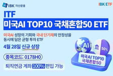 AI 성장성+안정성 'ITF 미국AI TOP10국채혼합50 ETF' 상장