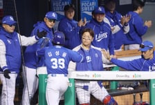 [포토] 박진만 감독 '김성윤 굿잡'