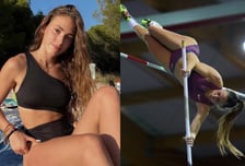 세계 미모 1위 육상여신, 장대 말고 男心 넘었다... 유명 브랜드 줄 선 이유→땀벅벅 훈련복도 화보 만든 '바비인형'