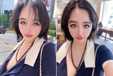 박봄, 집 밖으로 외출한 근황…깊게 파인 브이넥+필터 '눈길'