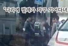 "다리에 벌레 기어다녀" 경찰 앞 환각 증세, 다리엔 '주사 자국'
