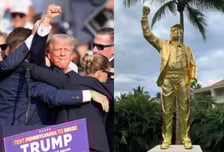 4.5m '황금동상' 세운 트럼프…"푸틴도 안 할 일" 비판 확산