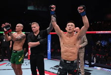 '한국계 파이터' 스틸, 감격의 UFC 첫 승... RTU 우승자 힐훅 제압 "무조건 이기려 했다"