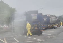 충남 당진서 '염산 누출' 사고…"25t 탱크로리 상판 터져 샌 듯"
