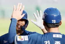 [한번에쓱]10회초 2사후 2타점 2루타 '더 이상의 이닝은 없다!' 다이노스 김한별