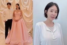"참고 참았다" 신지, 결혼식 끝나자마자 단발 변신...심경 변화?