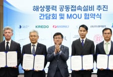 한전, 해상풍력 계통연계 패러다임 전환..해상풍력 공동접속 업무협약