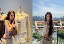 '새깅 패션' 장원영, 바지 위로 살짝 나온 팬티..."151만원 짜리" 깜짝