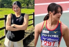 '여배우 닮은꼴' 日 미녀 육상 스타, 근육질 '반전 몸매' 팬들 '화들짝'... "은퇴 후 '근육 캐릭터' 활동 예정"
