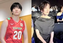 "너무 예뻐졌다" 184cm 日 배구 국대, 블랙 드레스 입고 '파격 변신'... "반바지 입겠다더니" 팬들도 놀랐다
