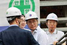 정원오, 서소문 사고에 현장行 "깊은 애도…피해 최소화되길"