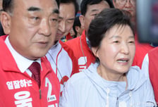 민주당, 박근혜 등판에 "국힘 예의 아냐…왜 선거 한복판에 끌어들이냐"