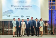 대한항공, 스위스 취리히 여객 노선 취항 50주년 기념 행사 개최