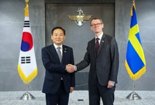이두희 국방부차관, 스웨덴 국방차관 접견…"국방·방산협력 강화"