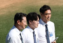 [포토] 박용택-조성환 '구릿빛 오프닝'