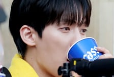 [포토] 이민혁, 시구 뒤엔 비어 완샷 드링킹이지