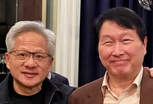 올해 들어서만 세 차례…최태원 회장, 젠슨 황 또 만났다