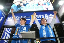 "여한 없이 온 힘 다했다" 전재수·하정우 피날레 유세, 마지막 소감은