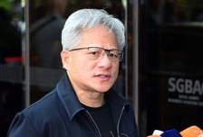 [사진]질의에 답변하는 젠슨 황 엔비디아 CEO