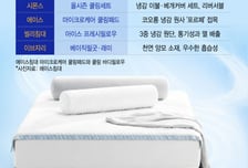 에어컨·선풍기만으론 잠 못이뤄… 냉감 침구류 뜬다