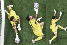 "작은 섬나라의 기적" 스페인 폭격 막은 '불혹의 골키퍼'...축구팬 열광
