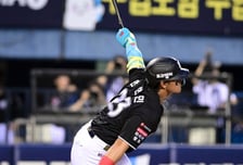 'KT 타선 더 무서워졌다' 안현민 복귀 2타점+힐리어드 투런포+최원준 역대 2번째 최소경기 100안타... 두산 11안타 치고도 2득점 [잠실 현장]
