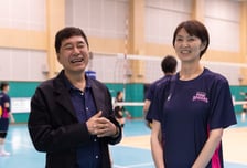 이호진 이사장, 세화여고·여중 배구부 특별레슨 참관