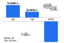 외인 떠나도 "더 사자" 9천피 이끈 개미군단..."실탄 120조, 아직 빵빵"