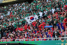 한국·멕시코, 0-0 전반 종료…유효슈팅 0개에도 보여준 가능성
