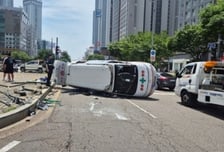 사설 구급차 신호위반 사고로 환자 사망…20대 운전자 입건