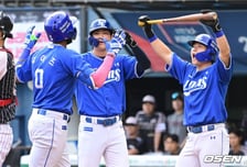 '7안타→4안타→18안타 폭발' 삼성 타선 마침내 터졌다! LG에 13-6 완파... 타격 1위 KT 만난다 [잠실 현장리뷰]