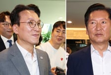 [현장+]한 테이블에 앉은 김민석·정청래...무슨 대화 나눴나