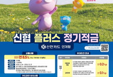 신한카드 쓰면 금리 오른다… 신협, 최대 연 8.5% 적금 출시