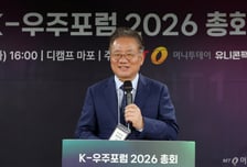 [사진]'K-우주포럼 2026 총회' 개회사 하는 강호병 대표