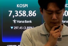 "고점에 물렸어" 비명 커진다...어제 -4.9% 오늘 -5.3% '코스피 급락'