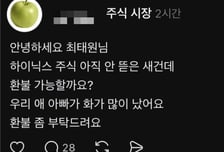 "애 아빠가 화 났어요, 하이닉스 환불되나요"…주가 폭락에 '웃픈' 밈