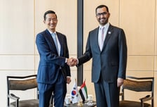 김동관 한화 부회장, 알 자베르 UAE 장관과 회동