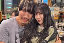 "아빠와 딸인 줄"…쯔양 끌어안은 최홍만, 체격 차이 화제